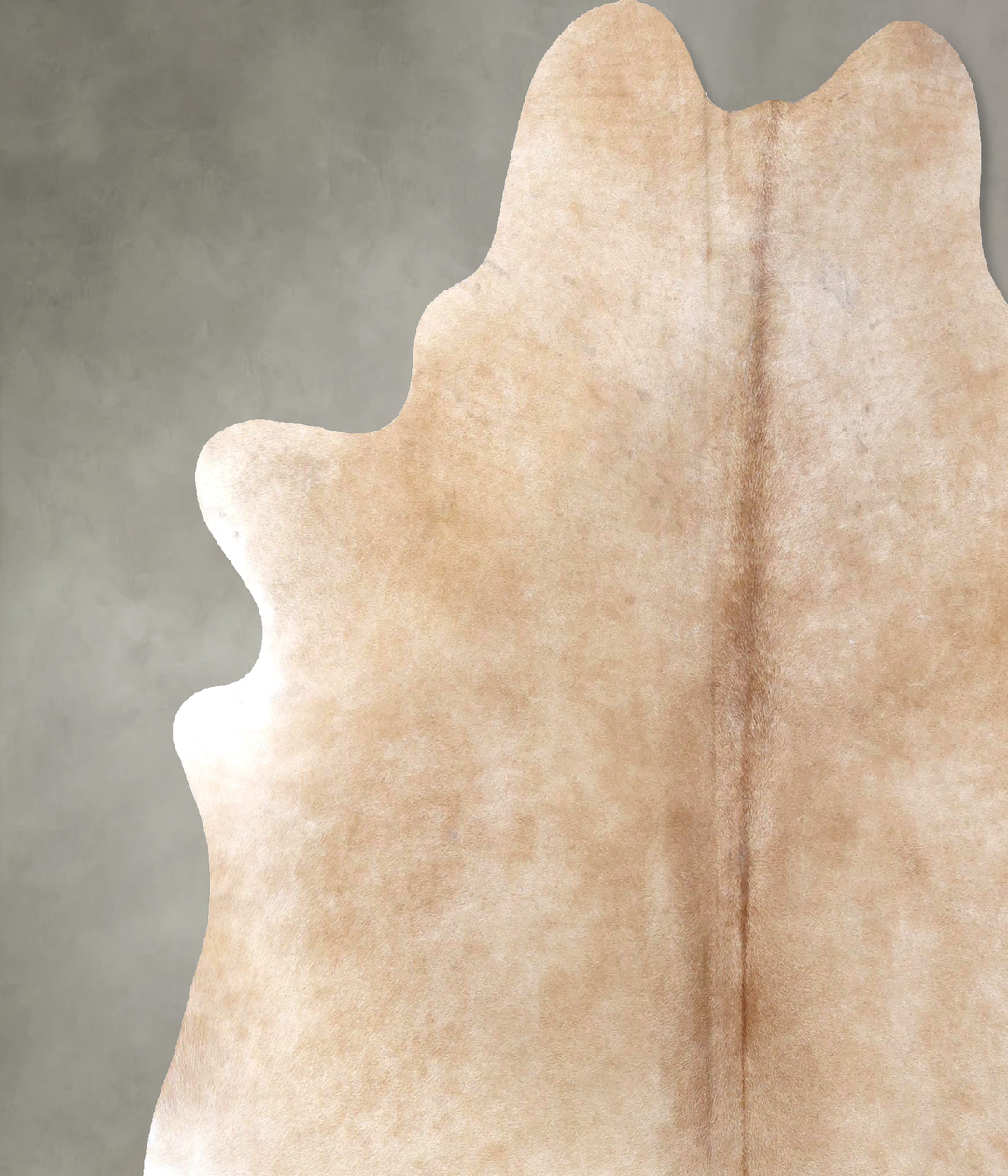 Light Caramel XX-Large Brazilian Cowhide Rug 7'7"H x 6'9"W #B19795 by 