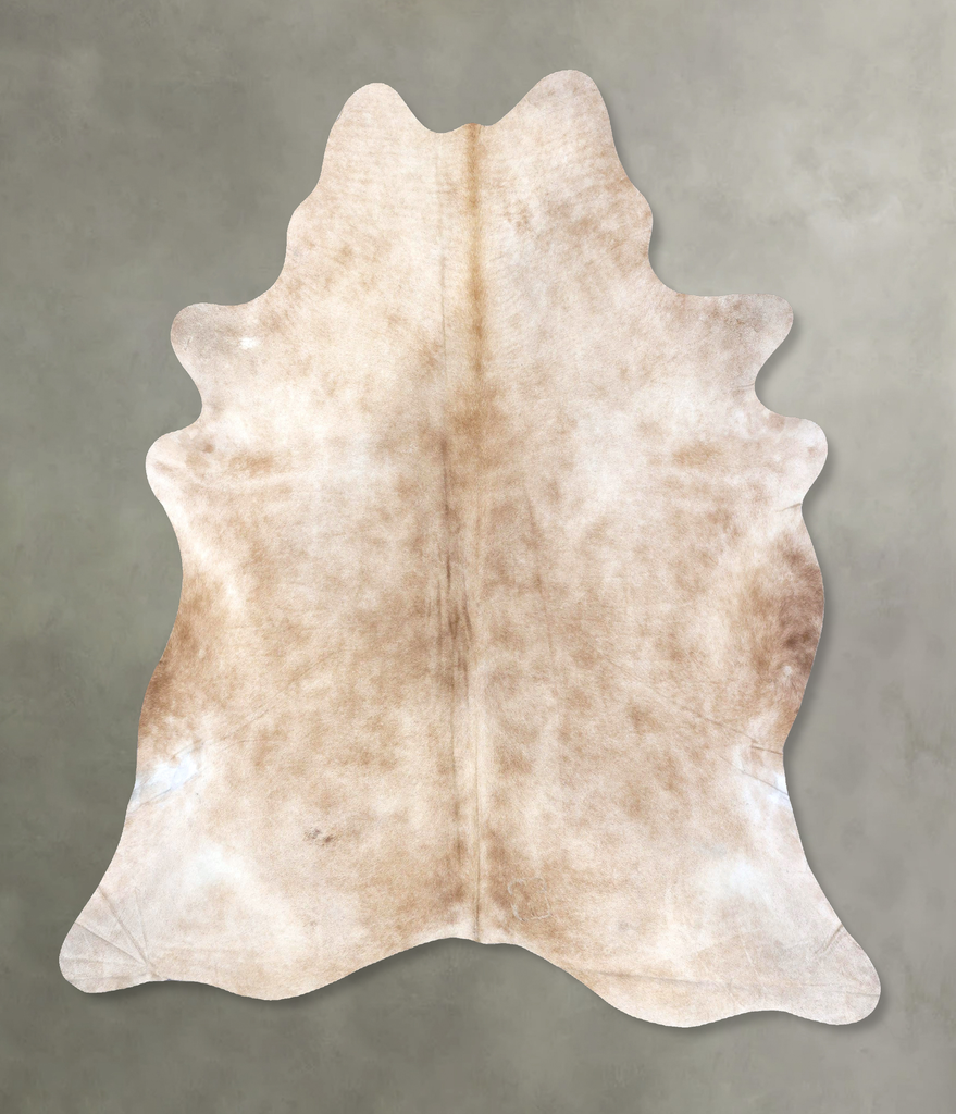 Light Caramel XX-Large Brazilian Cowhide Rug 8'0"H x 7'0"W #B19797 by Hudson Hides