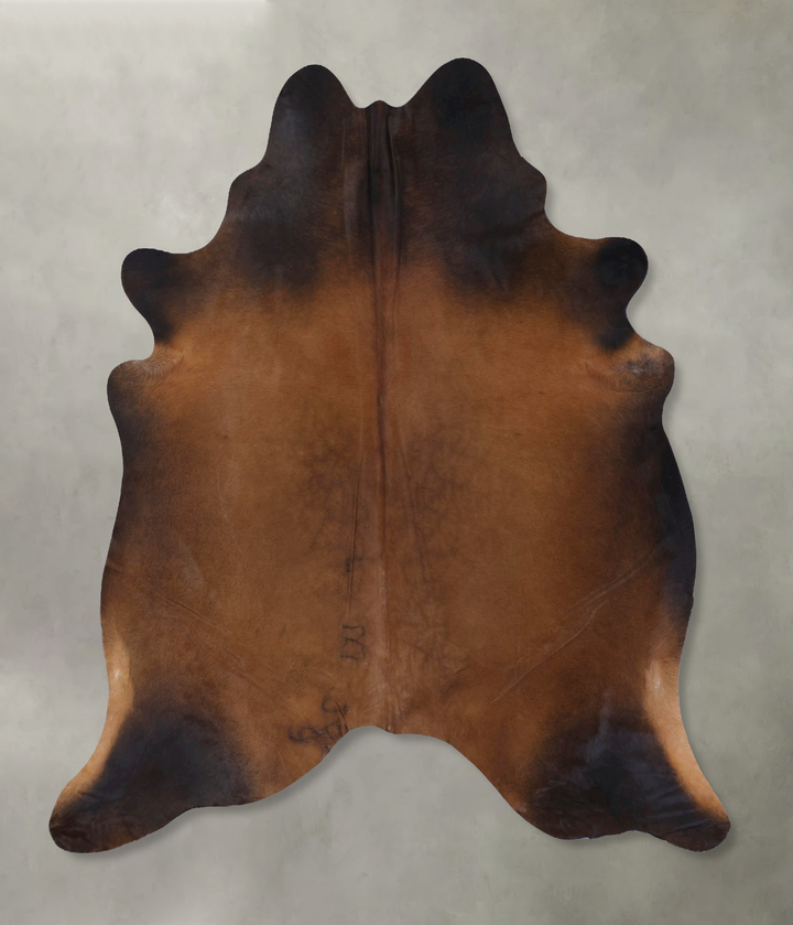 Warm Caramel XX-Large Brazilian Cowhide Rug 7'6"H x 6'8"W #B19798 by Hudson Hides