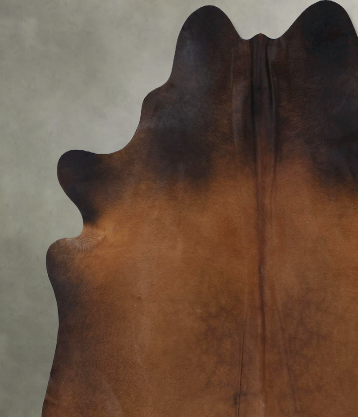 Warm Caramel XX-Large Brazilian Cowhide Rug 7'6"H x 6'8"W #B19798 by Hudson Hides