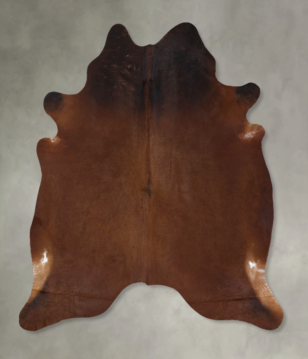 Warm Caramel XX-Large Brazilian Cowhide Rug 8'0"H x 6'9"W #B19804 by H
