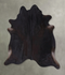 Solid Black X-Large Brazilian Cowhide Rug 7'5