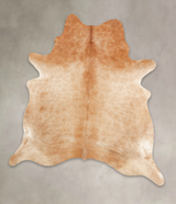 Beige XX-Large Brazilian Cowhide Rug 7'6"H x 6'7"W #B1981 by Hudson Hides