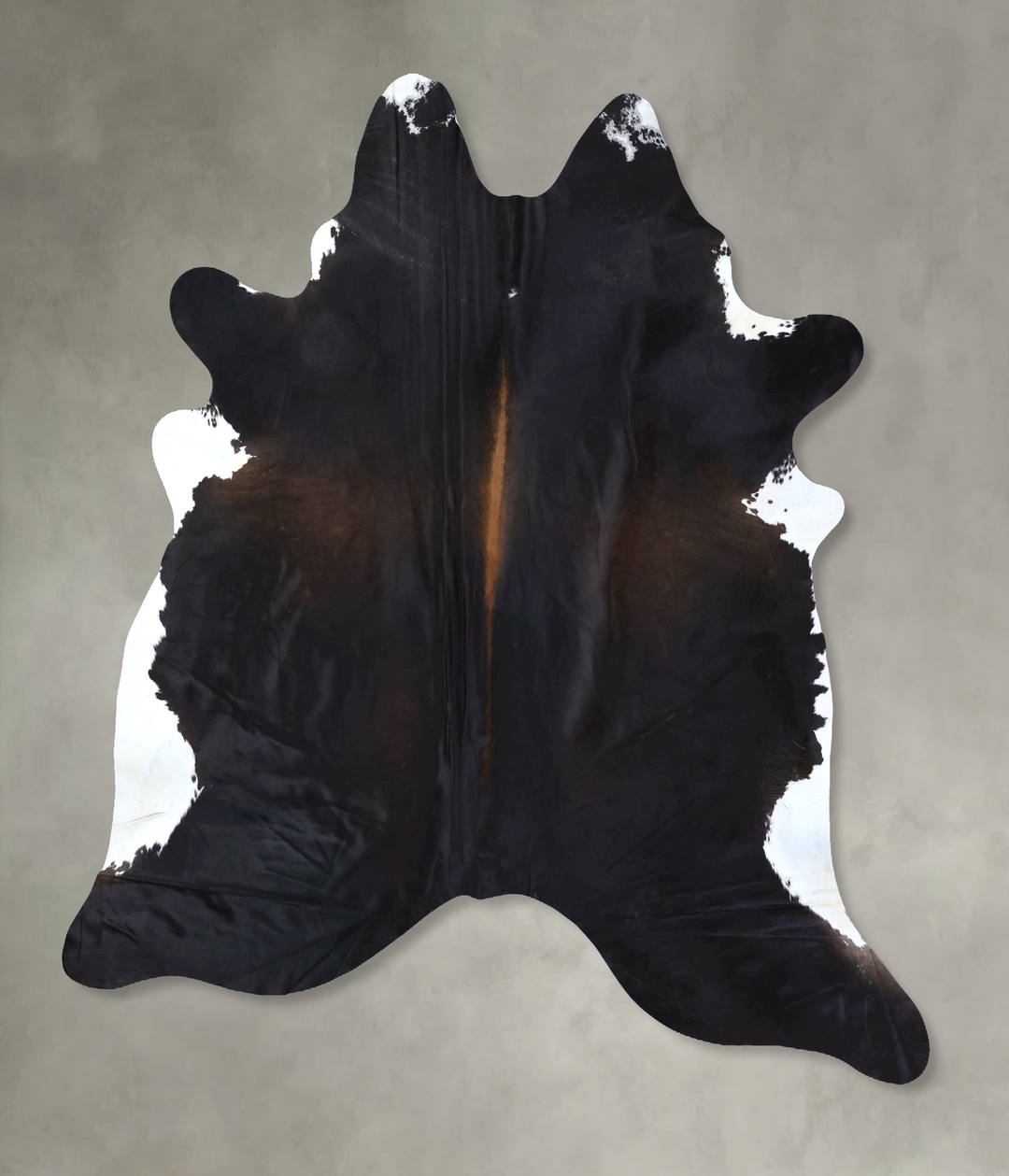 Chocolate and White XX-Large Brazilian Cowhide Rug 8'4"H x 7'4"W #B198