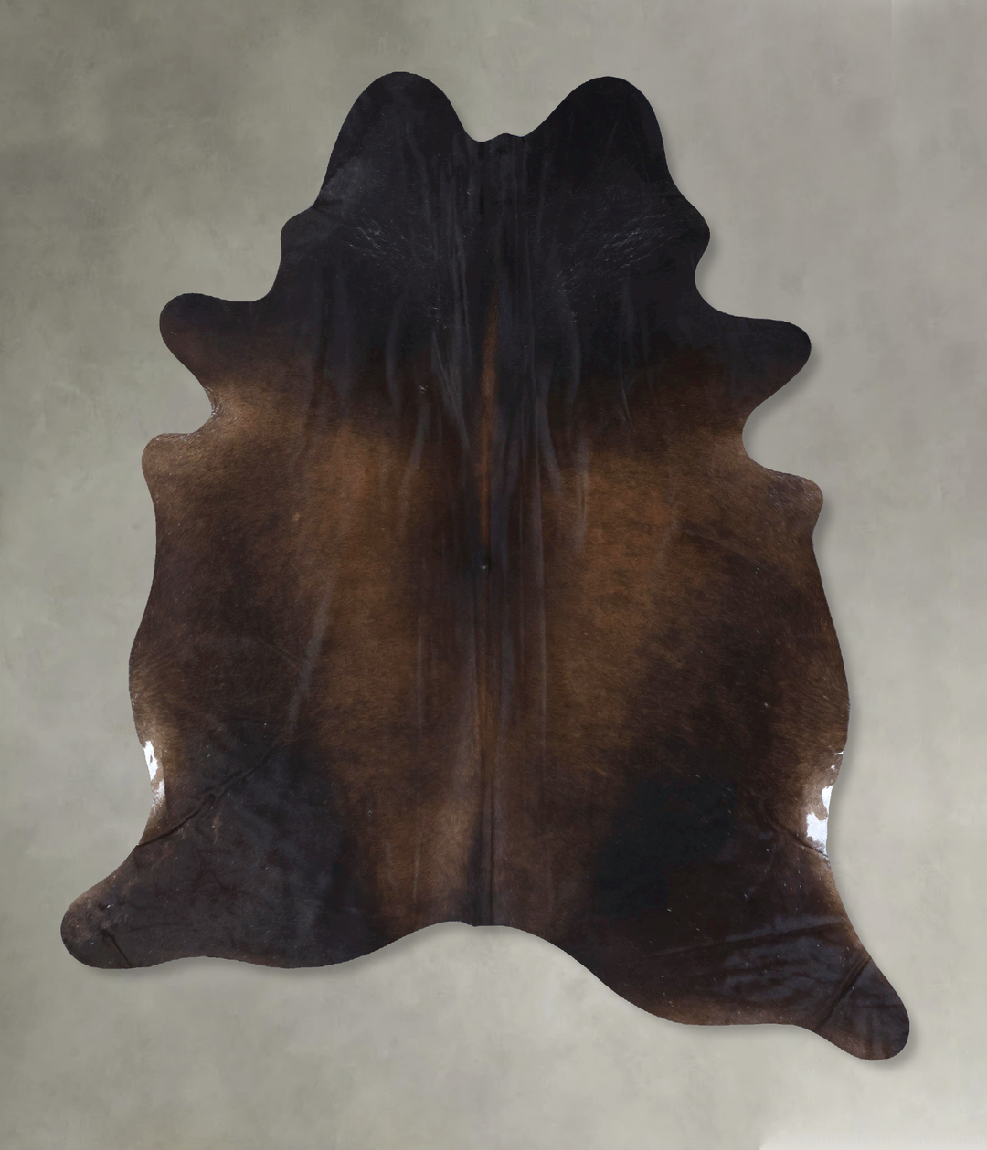 Chocolate XX-Large Brazilian Cowhide Rug 8'0"H x 6'5"W #B19811 by Huds