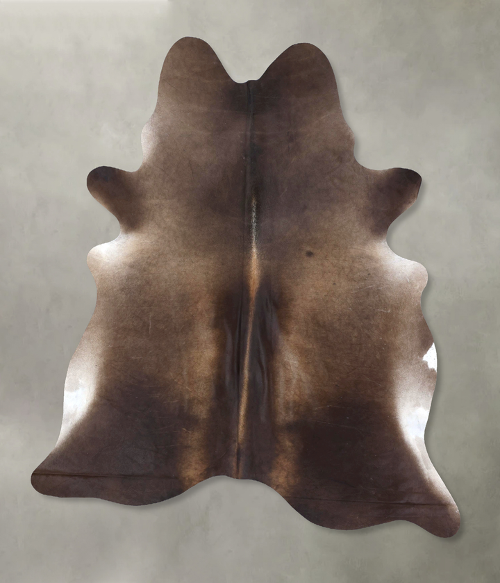Chocolate XX-Large Brazilian Cowhide Rug 8'2"H x 6'8"W #B19813 by Hudson Hides