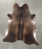 Chocolate XX-Large Brazilian Cowhide Rug 8'2