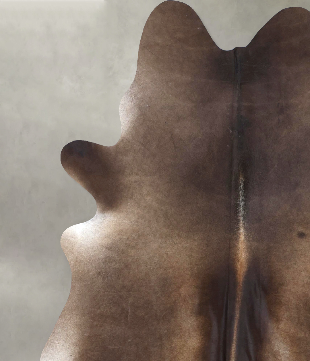 Chocolate XX-Large Brazilian Cowhide Rug 8'2"H x 6'8"W #B19813 by Huds