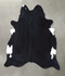 Black and White XX-Large Brazilian Cowhide Rug 8'5