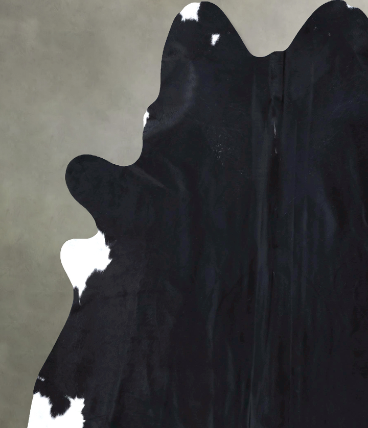 Black and White XX-Large Brazilian Cowhide Rug 8'5"H x 7'0"W #B19817 by Hudson Hides
