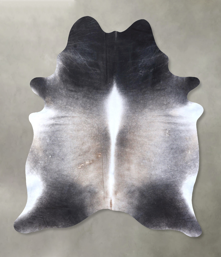 Medium Grey XX-Large Brazilian Cowhide Rug 8'6"H x 6'7"W #B19823 by Hudson Hides