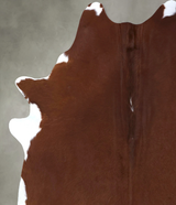 Brown and White Regular XX-Large Brazilian Cowhide Rug 8'0"H x 6'5"W #B19825 by Hudson Hides