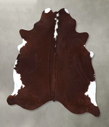 Hereford XX-Large Brazilian Cowhide Rug 7'11"H x 7'4"W #B19828 by Hudson Hides