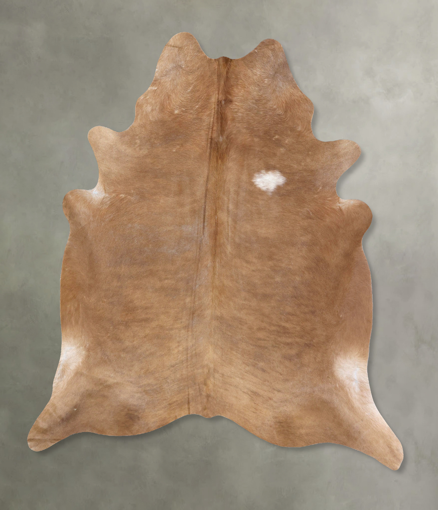 Light Caramel XX-Large Brazilian Cowhide Rug 8'3"H x 7'0"W #B19842 by Hudson Hides