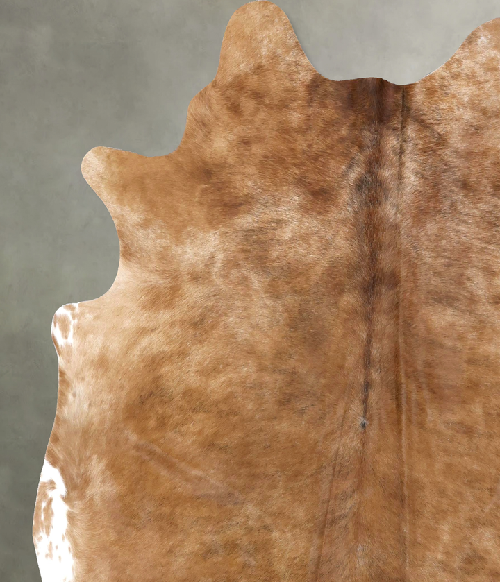 Light Caramel XX-Large Brazilian Cowhide Rug 7'7"H x 7'0"W #B19846 by Hudson Hides