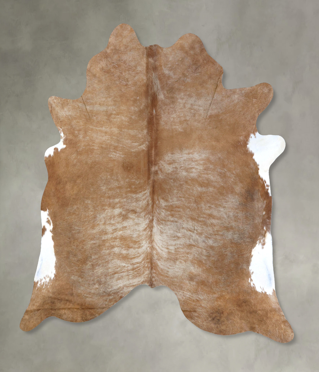Light Caramel XX-Large Brazilian Cowhide Rug 8'2"H x 7'1"W #B19853 by 