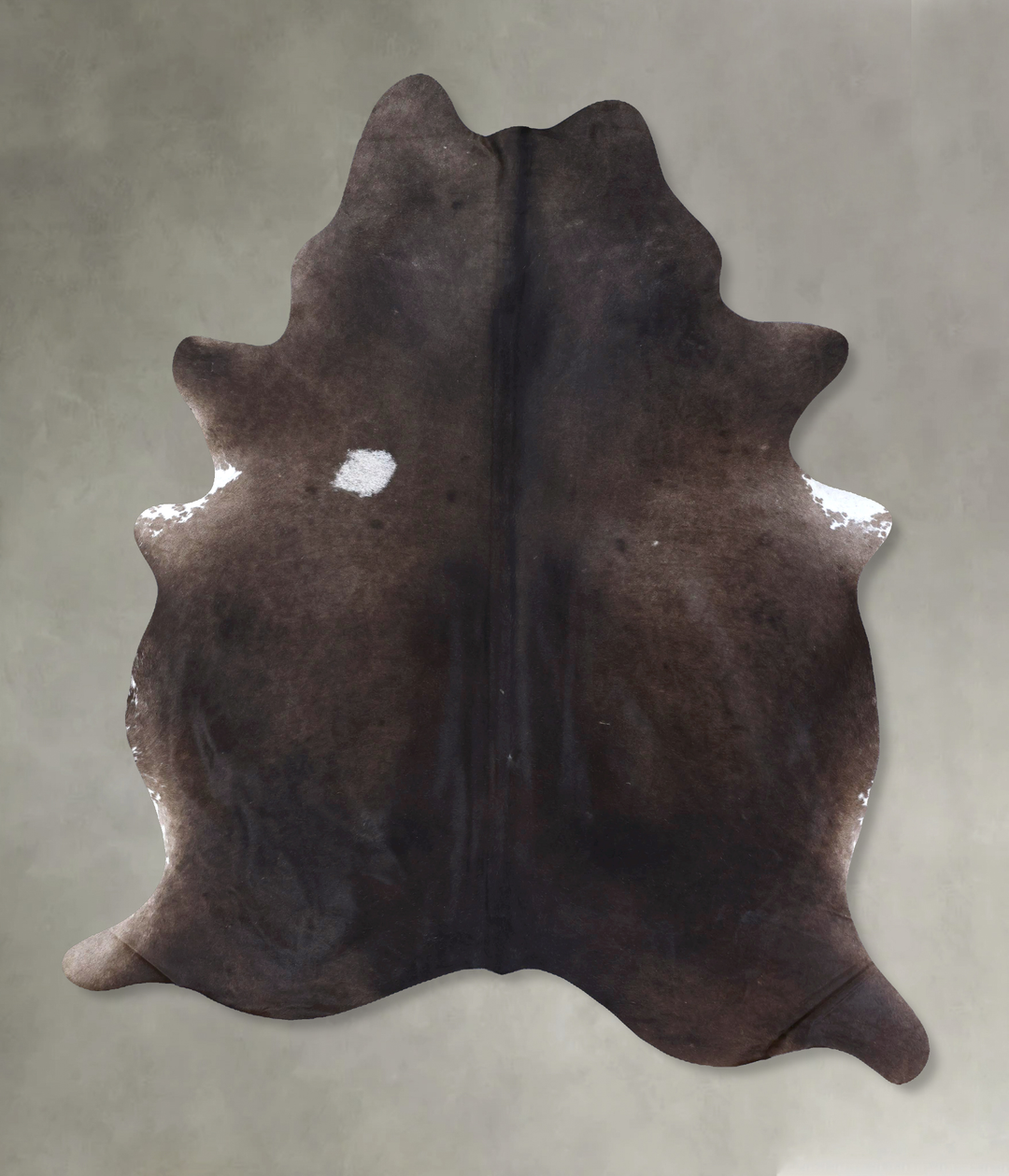 Chocolate XX-Large Brazilian Cowhide Rug 8'10"H x 6'8"W #B19859 by Hud