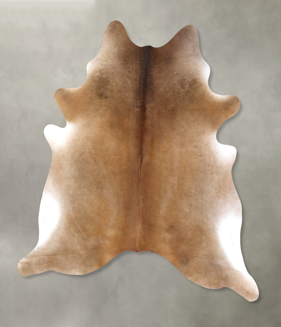 Light Caramel XX-Large Brazilian Cowhide Rug 8'0"H x 7'3"W #B19863 by 