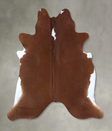 Brown and White Regular XX-Large Brazilian Cowhide Rug 7'5"H x 7'1"W #B19864 by Hudson Hides