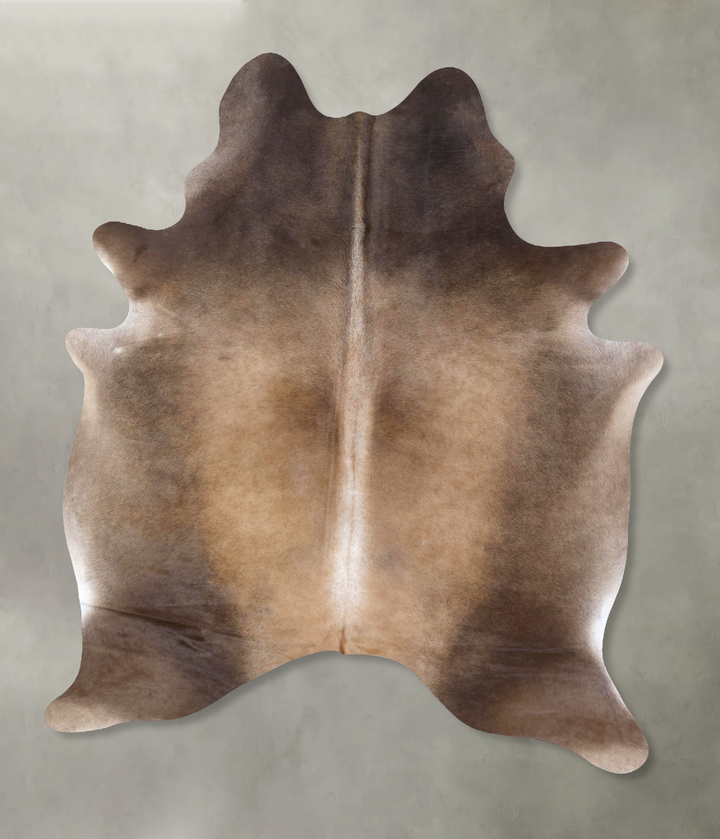 Grey with Beige XX-Large Brazilian Cowhide Rug 8'4"H x 6'1"W #B19870 by Hudson Hides