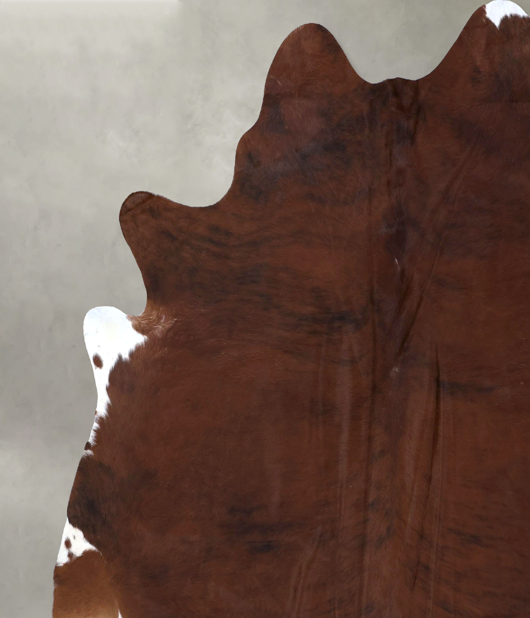 Medium Brindle XX-Large Brazilian Cowhide Rug 9'2"H x 8'2"W #B19877 by