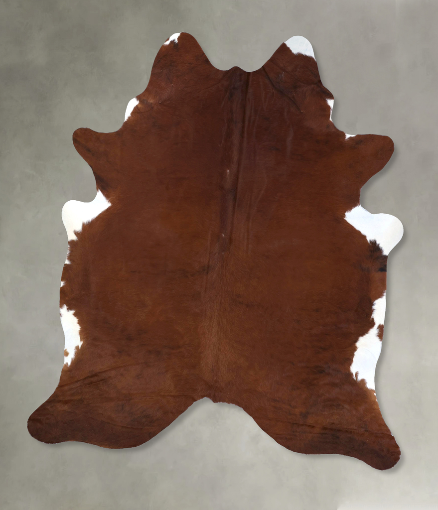 Medium Brindle XX-Large Brazilian Cowhide Rug 8'3"H x 6'11"W #B19878 by Hudson Hides