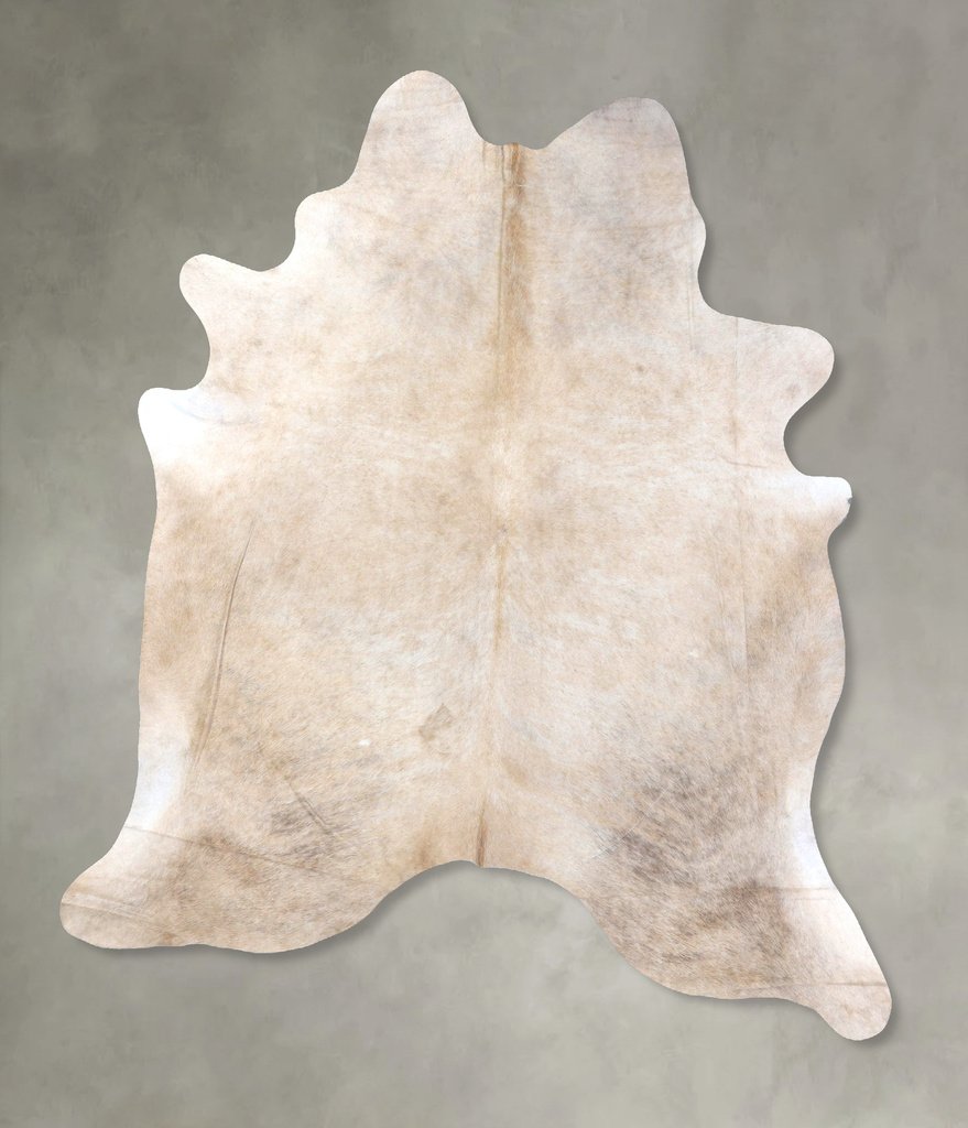 Beige XX-Large Brazilian Cowhide Rug 8'3"H x 6'10"W #B19879 by Hudson Hides
