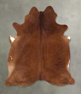 Medium Brindle X-Large Brazilian Cowhide Rug 7'4"H x 6'0"W #B19885 by Hudson Hides