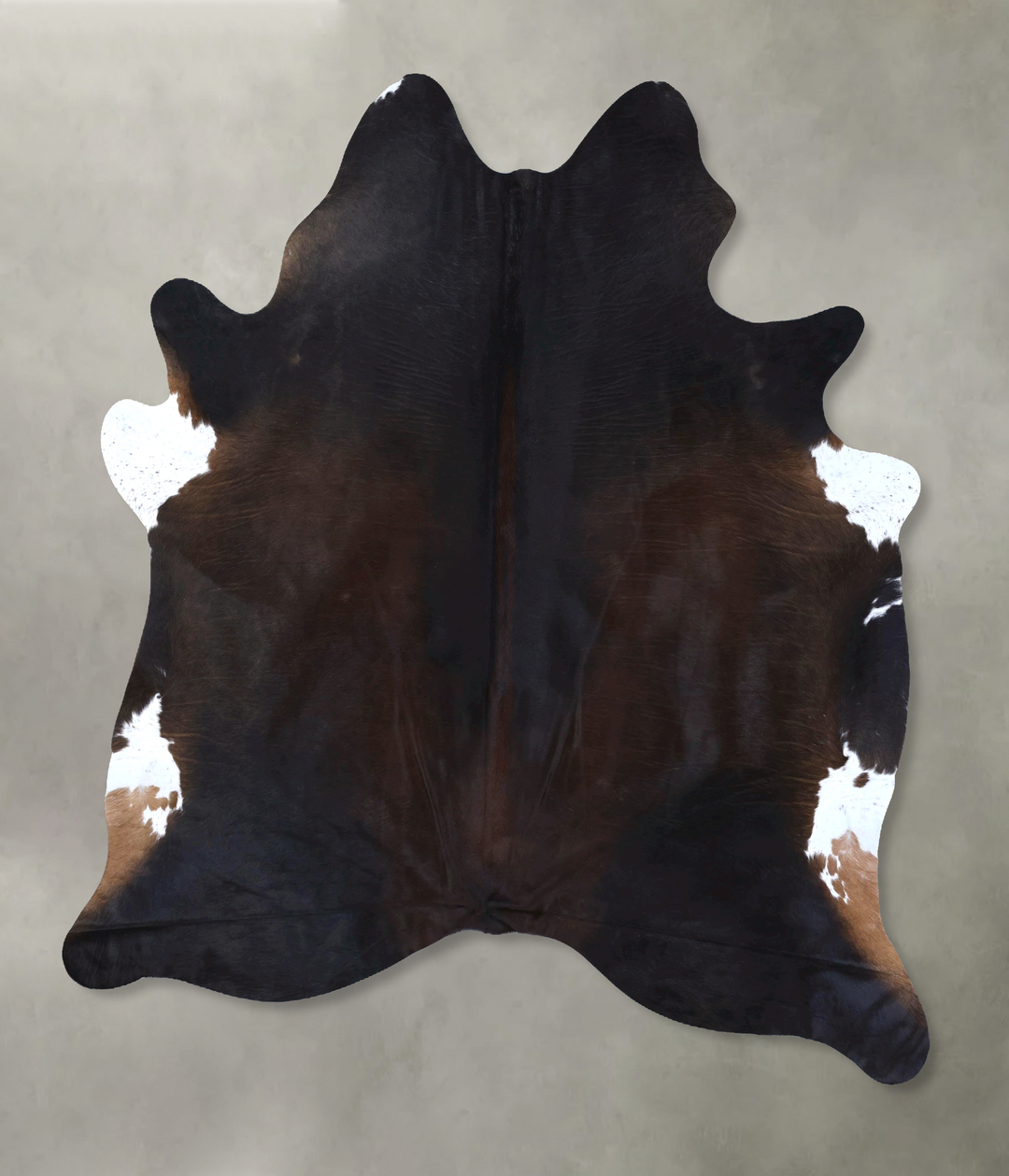 Chocolate XX-Large Brazilian Cowhide Rug 8'5"H x 6'7"W #B19905 by Huds