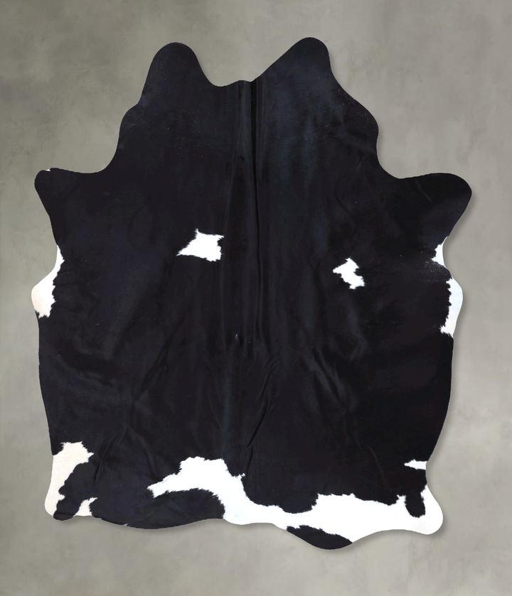 Black and White X-Large Brazilian Cowhide Rug 7'5"H x 5'10"W #B19912 by Hudson Hides