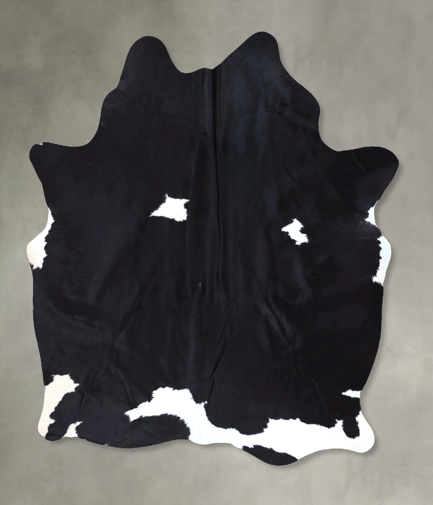Black and White X-Large Brazilian Cowhide Rug 7'5"H x 5'10"W #B19912 by Hudson Hides
