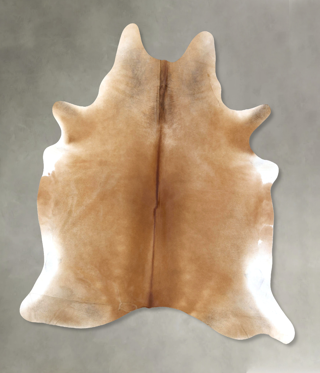 Beige XX-Large Brazilian Cowhide Rug 8'2"H x 7'0"W #B19928 by Hudson H
