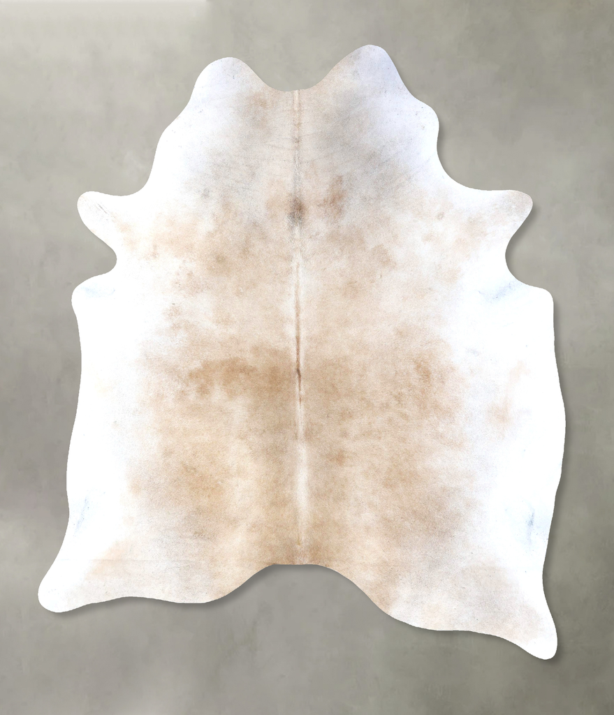 Grey with Beige XX-Large Brazilian Cowhide Rug 7'11"H x 6'7"W #B19942 by Hudson Hides