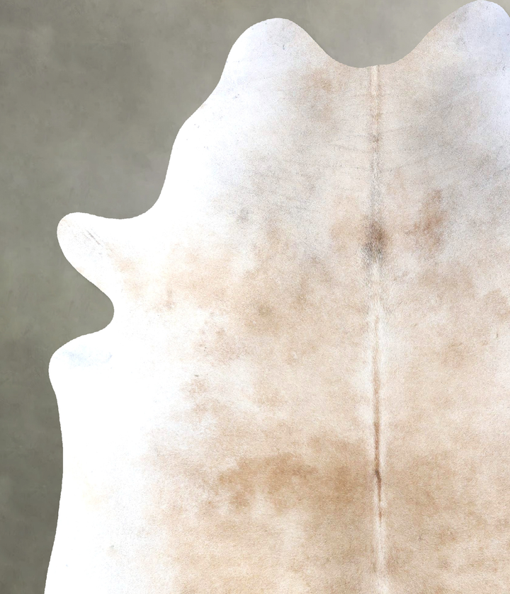 Grey with Beige XX-Large Brazilian Cowhide Rug 7'11"H x 6'7"W #B19942 by Hudson Hides