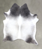 Medium Grey X-Large Brazilian Cowhide Rug 7'8