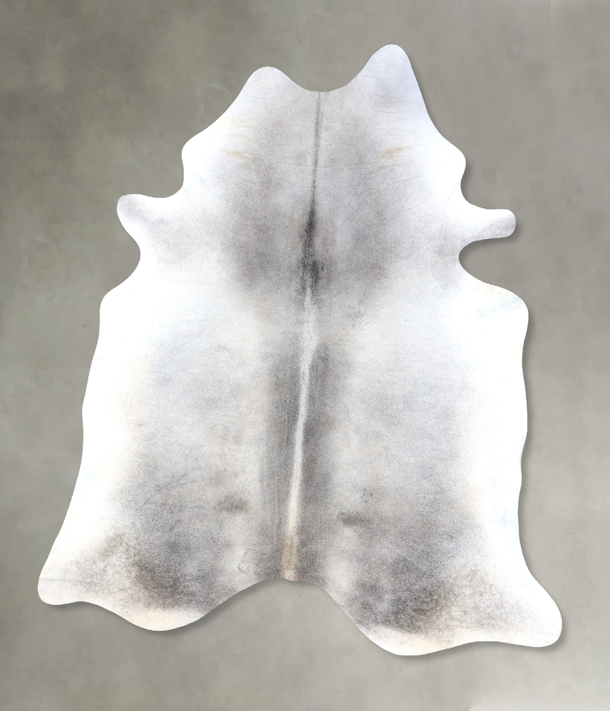 Medium Grey XX-Large Brazilian Cowhide Rug 8'0"H x 6'9"W #B19955 by Hudson Hides