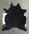 Black and White X-Large Brazilian Cowhide Rug 7'10