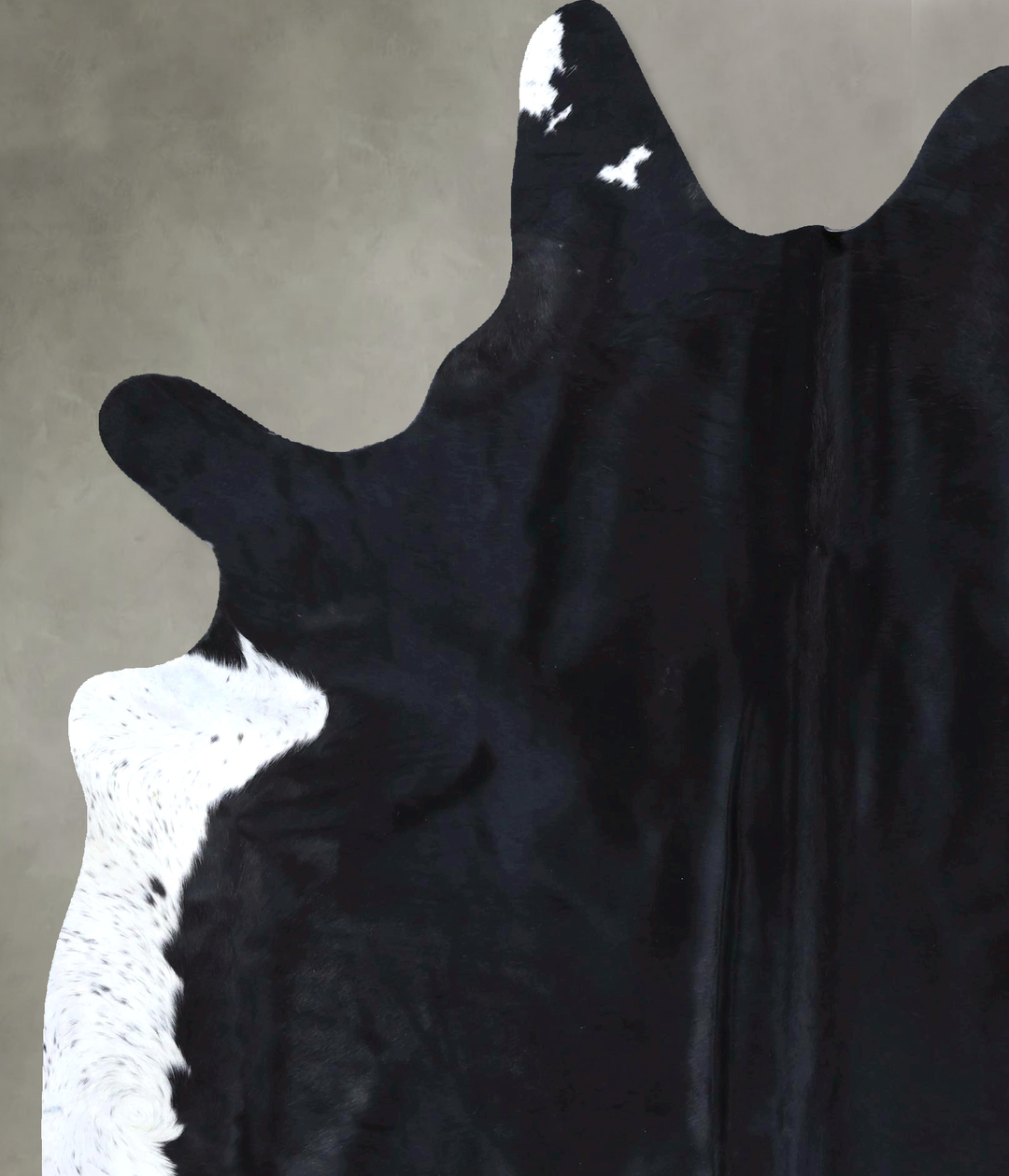 Black and White X-Large Brazilian Cowhide Rug 7'10"H x 6'4"W #B19957 b