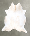 Ivory with Beige XX-Large Brazilian Cowhide Rug 7'9