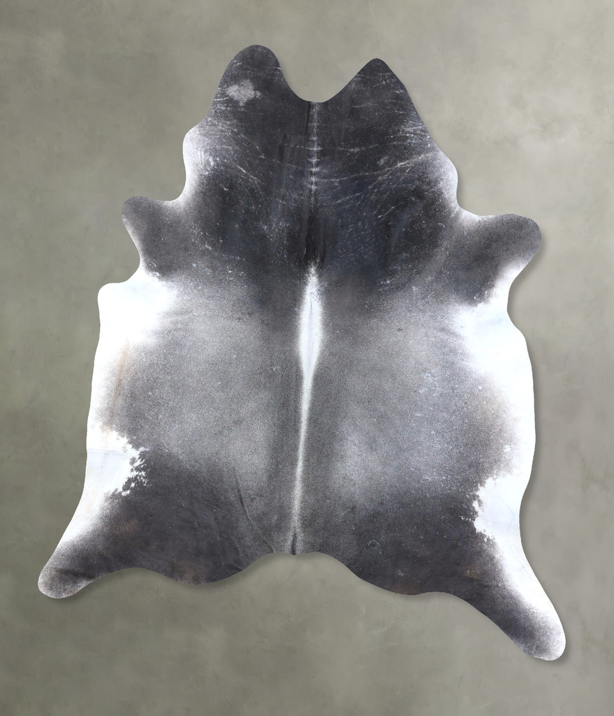 Medium Grey XX-Large Brazilian Cowhide Rug 8'9"H x 6'9"W #B19959 by Hudson Hides
