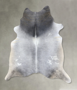 Medium Grey XX-Large Brazilian Cowhide Rug 7'8"H x 6'8"W #B19960 by Hudson Hides