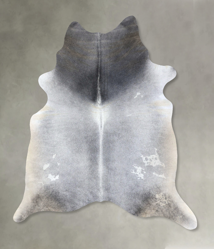 Medium Grey XX-Large Brazilian Cowhide Rug 7'8"H x 6'8"W #B19960 by Hudson Hides