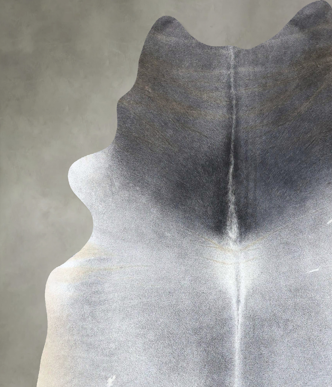 Medium Grey XX-Large Brazilian Cowhide Rug 7'8"H x 6'8"W #B19960 by Hu