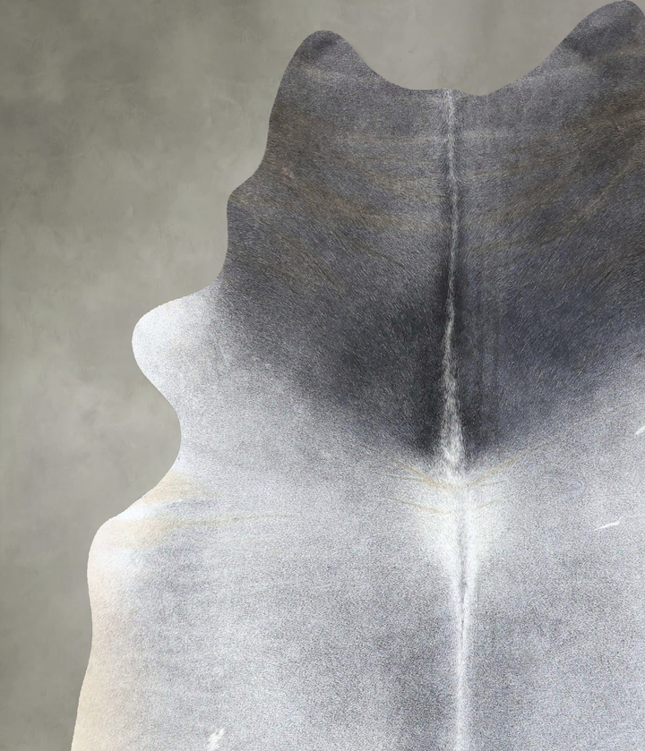 Medium Grey XX-Large Brazilian Cowhide Rug 7'8"H x 6'8"W #B19960 by Hudson Hides