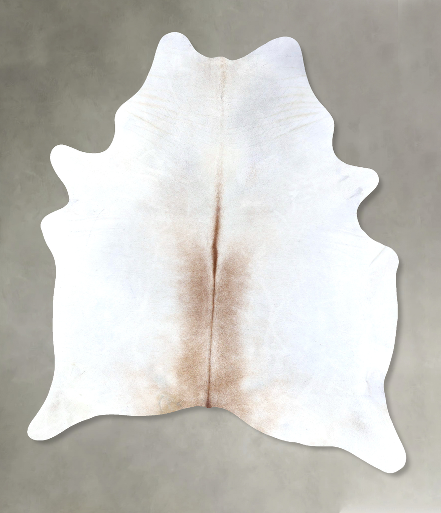 Grey with Beige X-Large Brazilian Cowhide Rug 8'2"H x 6'1"W #B19961 by Hudson Hides