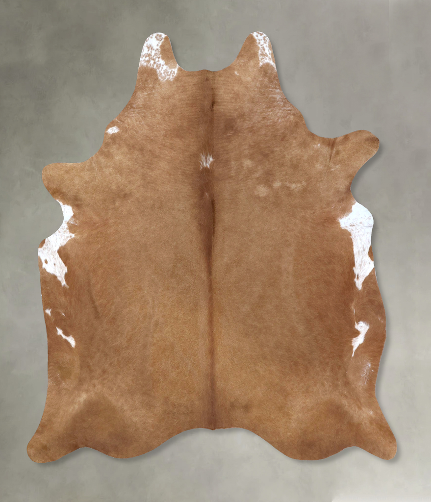Solid Brown X-Large Brazilian Cowhide Rug 7'5"H x 6'4"W #B19965 by Hudson Hides