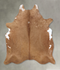 Solid Brown X-Large Brazilian Cowhide Rug 7'5