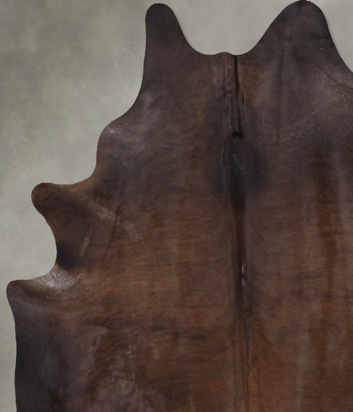 Chocolate XX-Large Brazilian Cowhide Rug 7'11"H x 6'7"W #B19971 by Hudson Hides