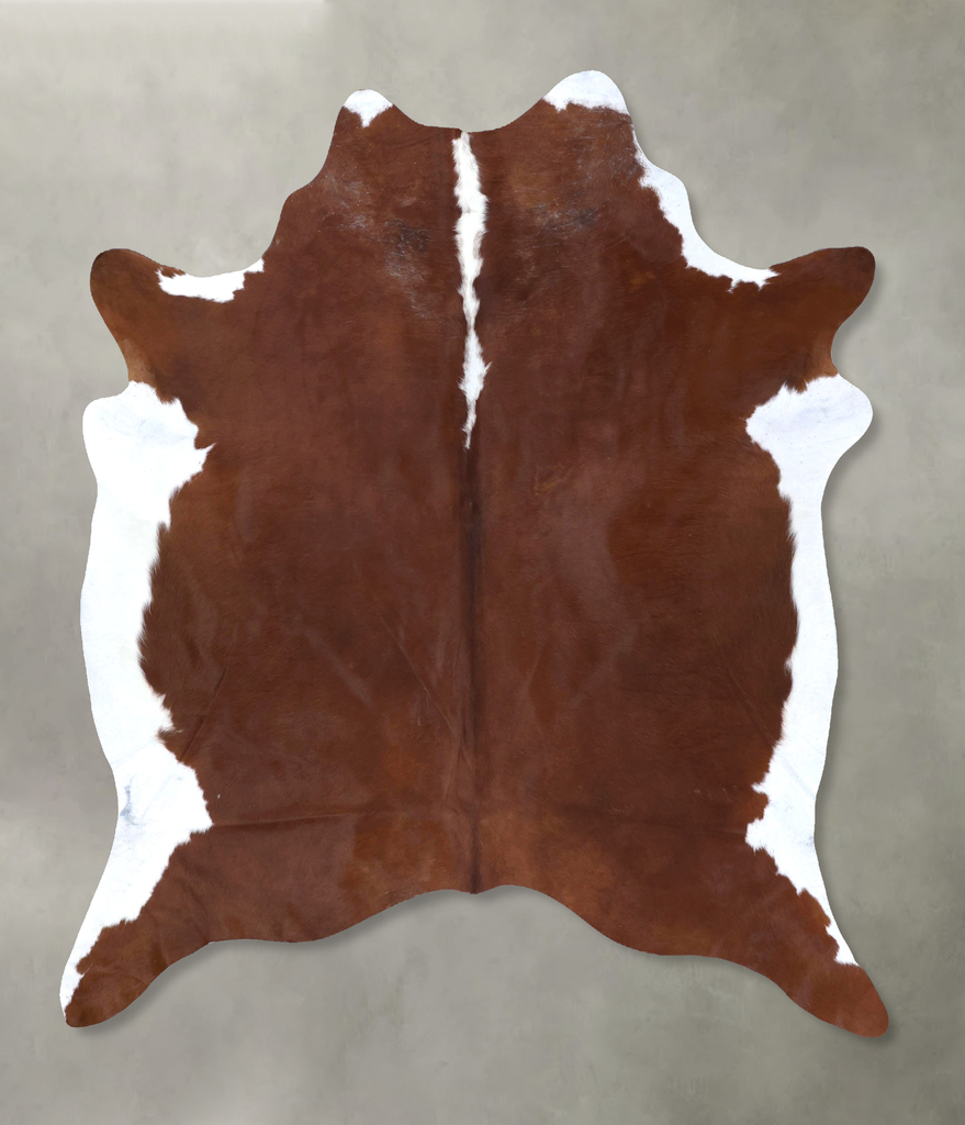 Hereford X-Large Brazilian Cowhide Rug 7'4"H x 6'6"W #B19972 by Hudson Hides
