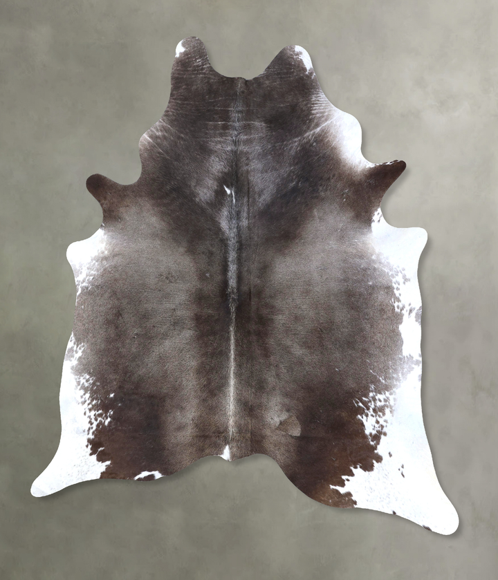 Dark Grey XX-Large Brazilian Cowhide Rug 8'9"H x 6'9"W #B19973 by Hudson Hides